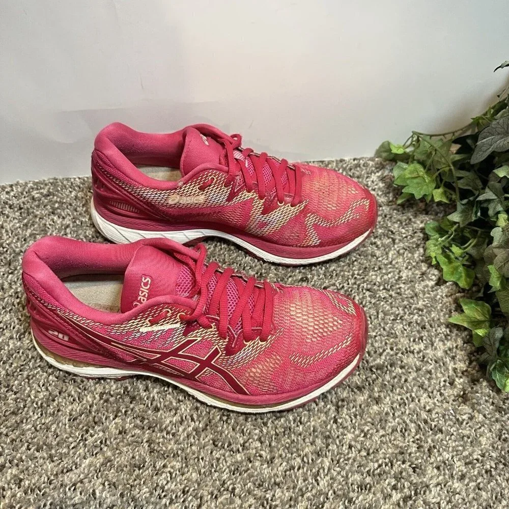 ASICS Gel-Nimbus 20 Womens Size 8.5 Athletic Running Shoes Pink T850N